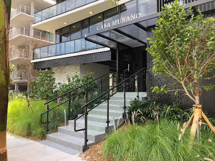 Glass railings and stairs