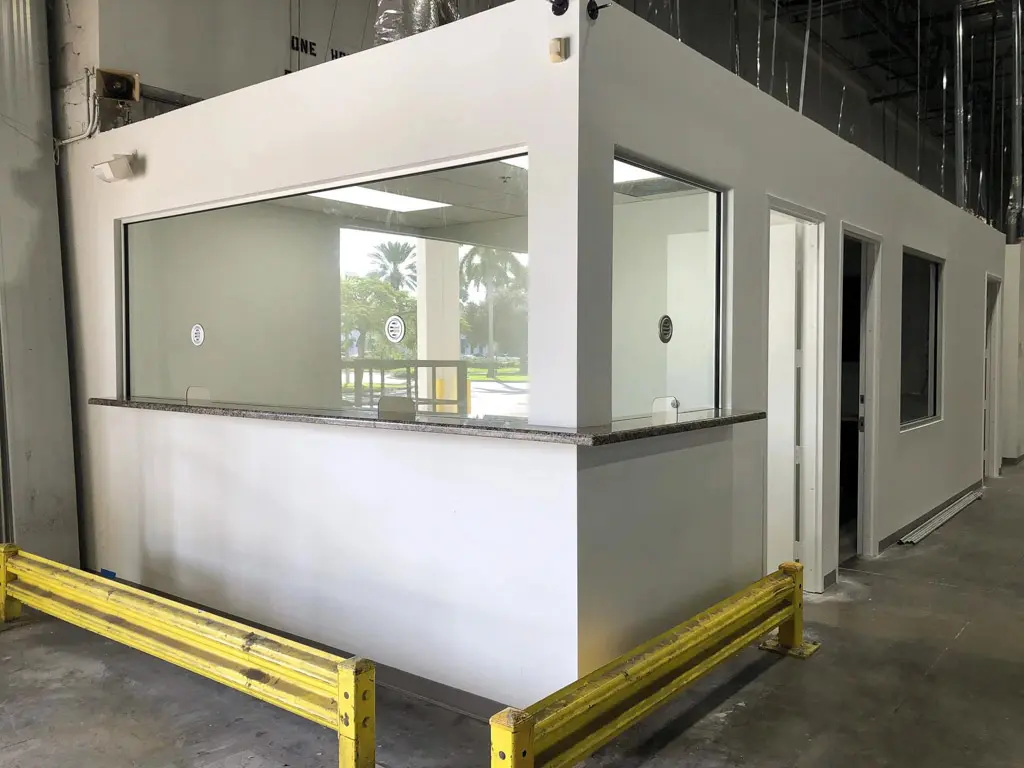 Hurricane-resistant awning windows in a residential kitchen