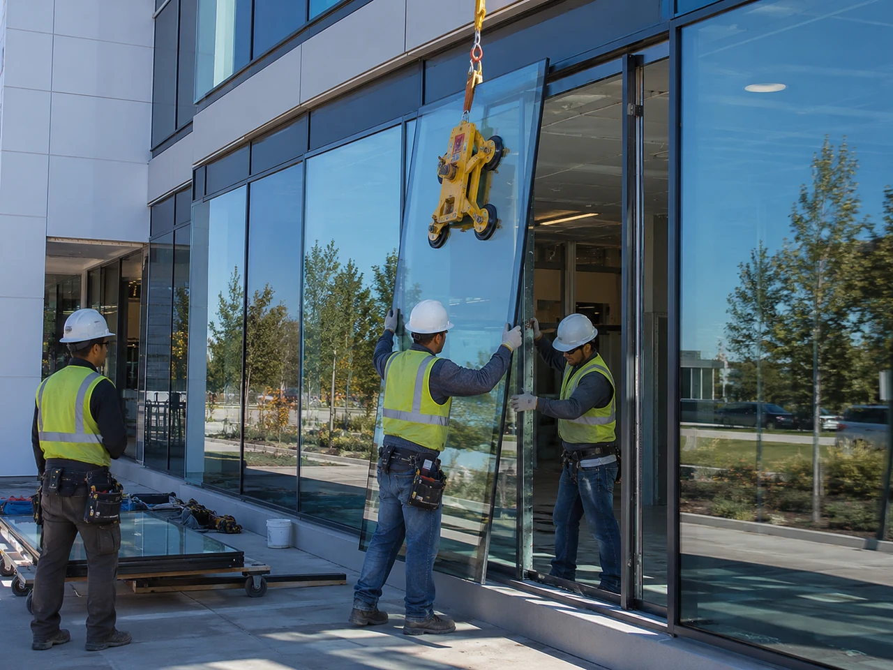 Commercial glass contractor work in Miami, FL by National Glass & Construction